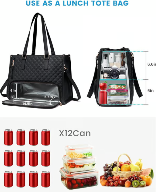 🔥3 in 1 Lunch Tote Bag für Frauen🎁Gratis passende Geldbörse⏰Lösen Sie Ihr Taschenproblem