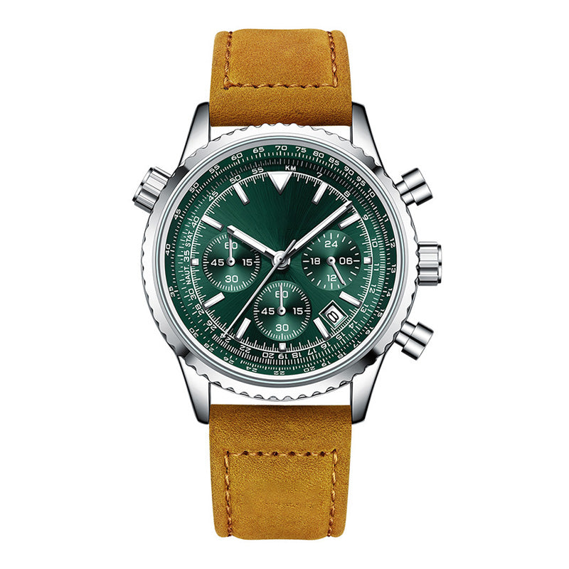 Multifunktions-Chronograph Wasserdichte Analog-Quarz-Uhr mit Datumsanzeige