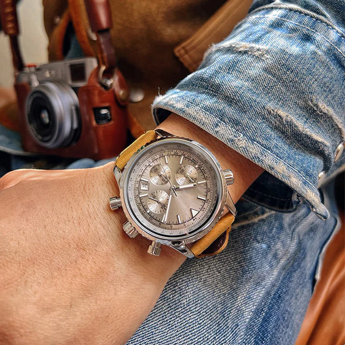 Multifunktions-Chronograph Wasserdichte Analog-Quarz-Uhr mit Datumsanzeige