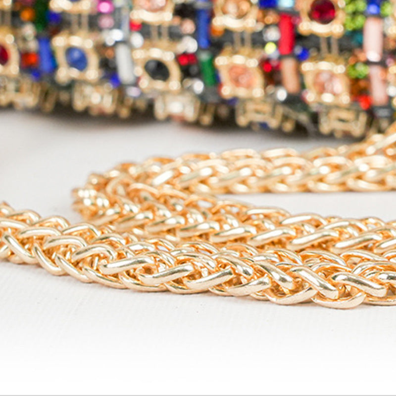 🎁🔥 Neujahrsverkauf 50% OFF.🔥Luxuriöse bunte Strass-Tasche für Frauen