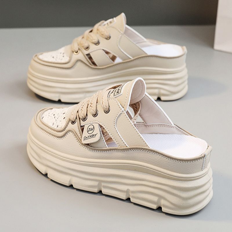 🔥Neujahrsverkauf Leichte, atmungsaktive Schuhe mit dicker Sohle und Hohlraum für Frauen