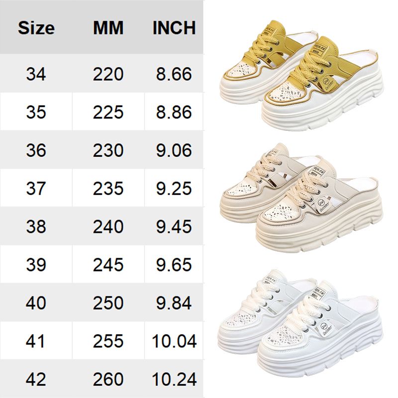 🔥Neujahrsverkauf Leichte, atmungsaktive Schuhe mit dicker Sohle und Hohlraum für Frauen