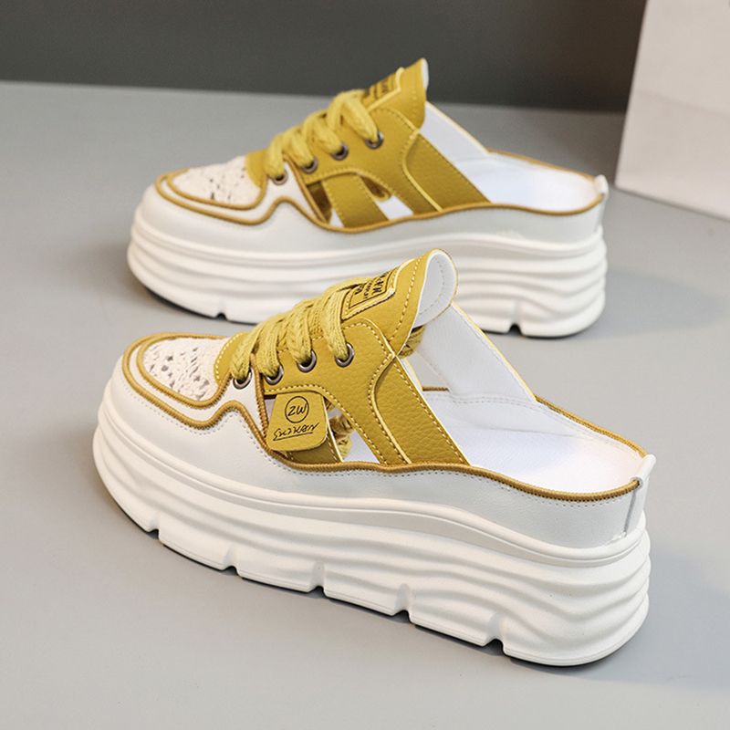 🔥Neujahrsverkauf Leichte, atmungsaktive Schuhe mit dicker Sohle und Hohlraum für Frauen