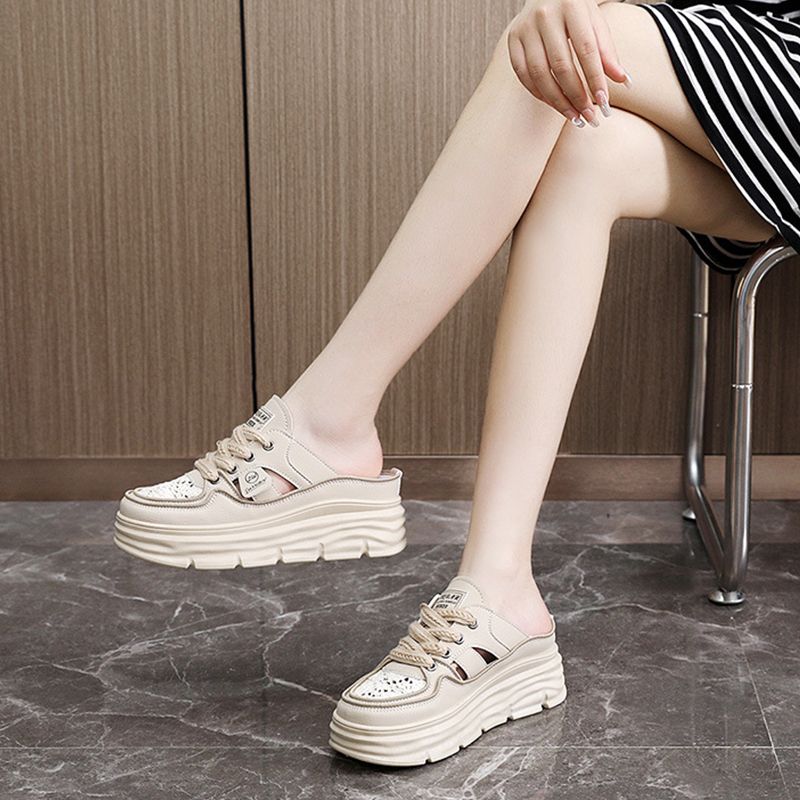 🔥Neujahrsverkauf Leichte, atmungsaktive Schuhe mit dicker Sohle und Hohlraum für Frauen