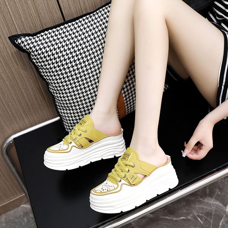 🔥Neujahrsverkauf Leichte, atmungsaktive Schuhe mit dicker Sohle und Hohlraum für Frauen