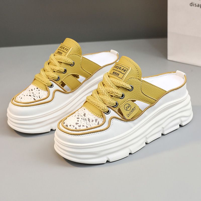 🔥Neujahrsverkauf Leichte, atmungsaktive Schuhe mit dicker Sohle und Hohlraum für Frauen