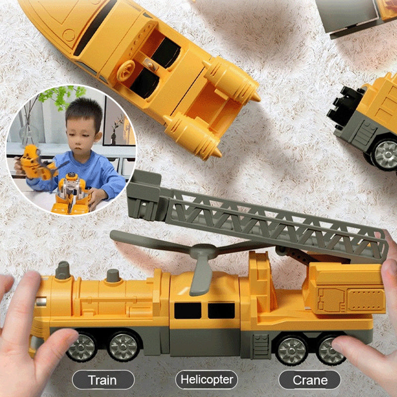 🎁Magnetisches Transformation Technik Auto Zusammengebautes Spielzeug🔥