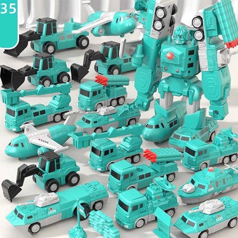 🎁Magnetisches Transformation Technik Auto Zusammengebautes Spielzeug🔥