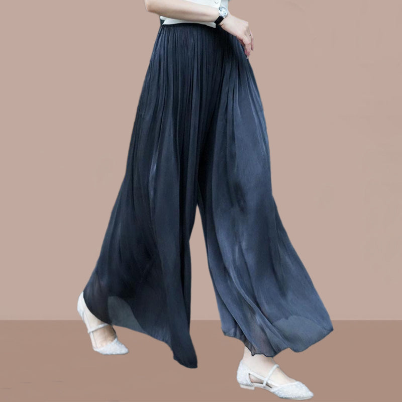 đ„Hot Sale 49% Offđ„Glasierte Eis Seide Boden-LĂ€nge Weites-Bein Culottes