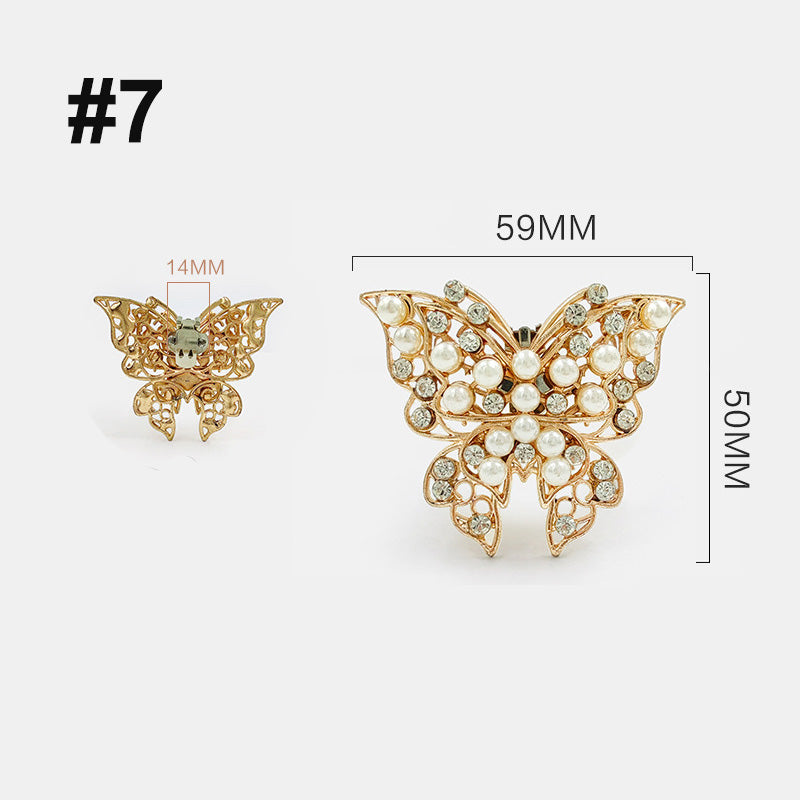Luxury Rhinestone Removable Shoe Clip Accessory