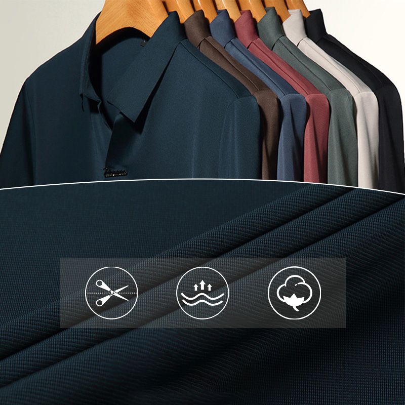 đHot Sale 55% OFFâłMen's Casual Revers Atmungsaktiv Knitterfrei T-shirt