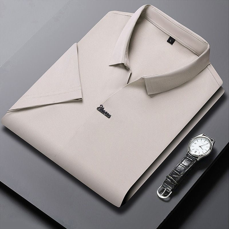 đHot Sale 55% OFFâłMen's Casual Revers Atmungsaktiv Knitterfrei T-shirt