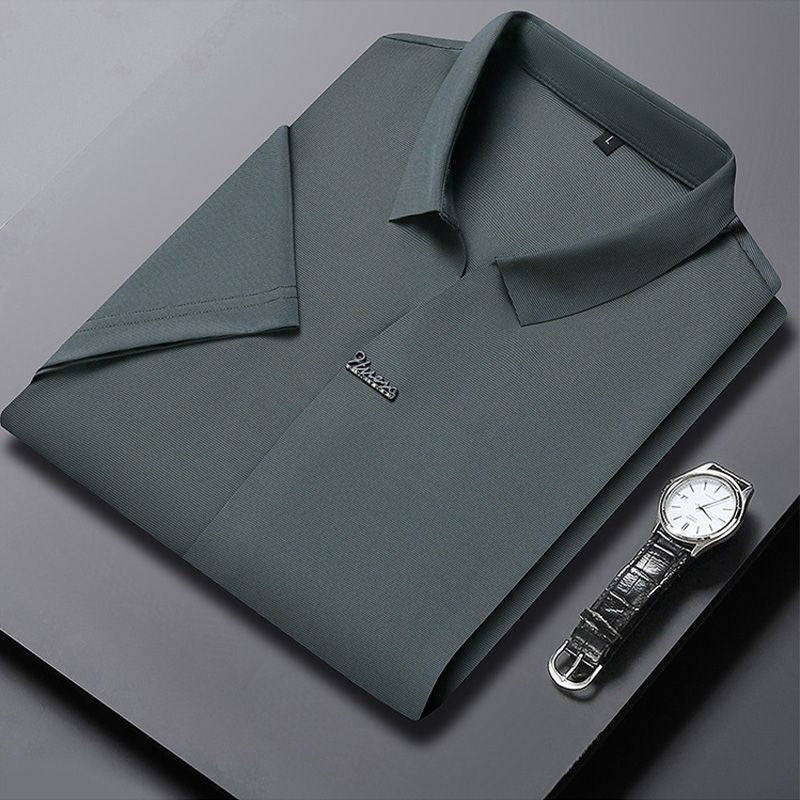 đHot Sale 55% OFFâłMen's Casual Revers Atmungsaktiv Knitterfrei T-shirt