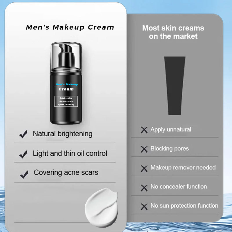 Make-up-Creme für Männer zum Aufhellen, Befeuchten und Abdecken von Flecken