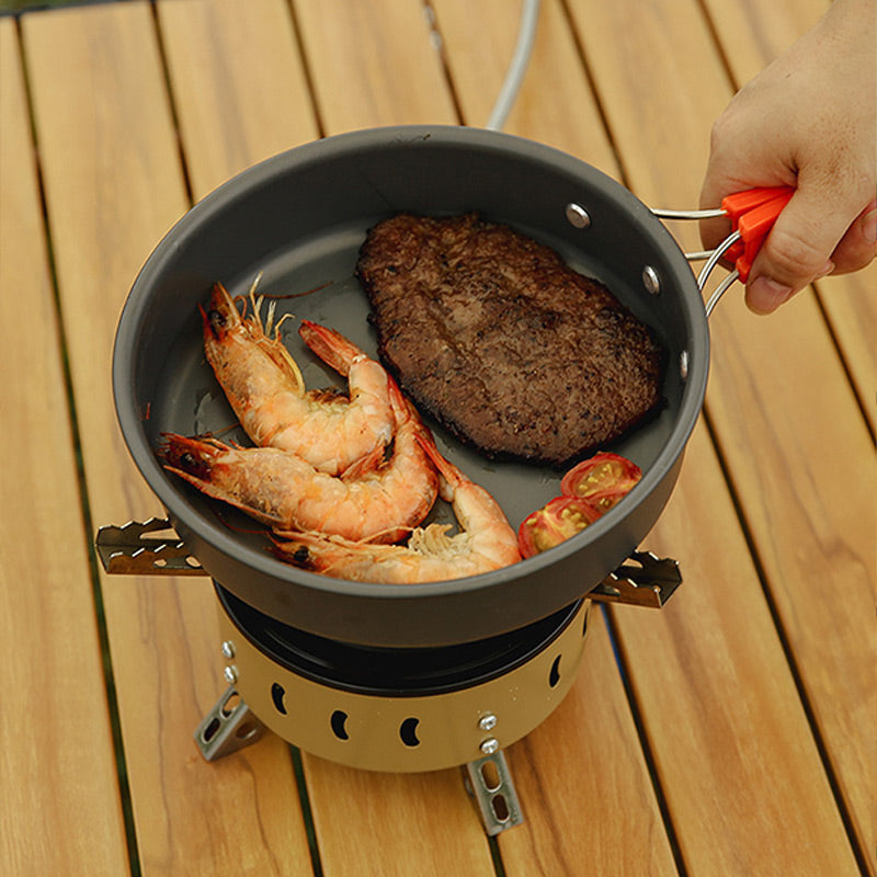 🔥 45% Rabatt ⛺ Tragbares Outdoor-Camping-Kochgeschirr-Set