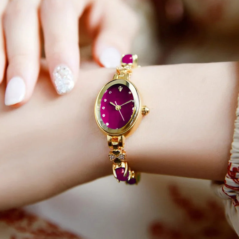Elegante Damen-Armbanduhr mit Quarz