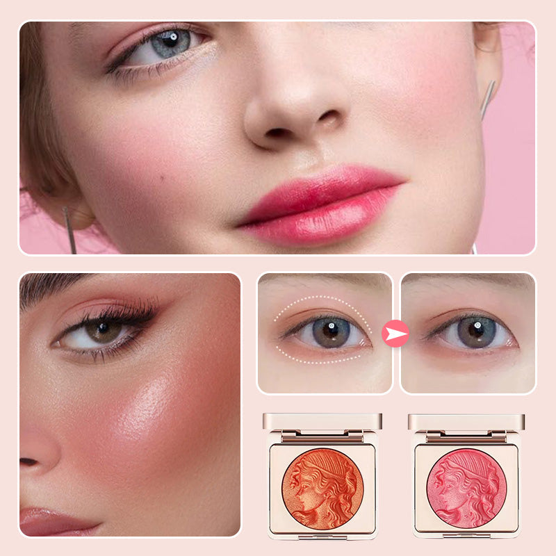 Geprägte, glatte Puder-Rouge-Palette für die Wangen