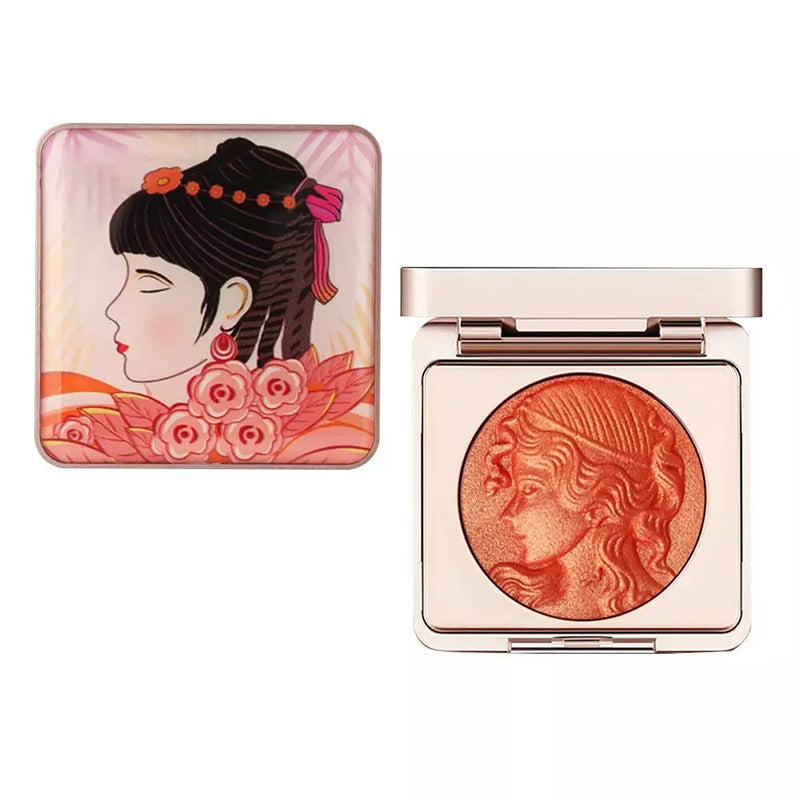 Geprägte, glatte Puder-Rouge-Palette für die Wangen