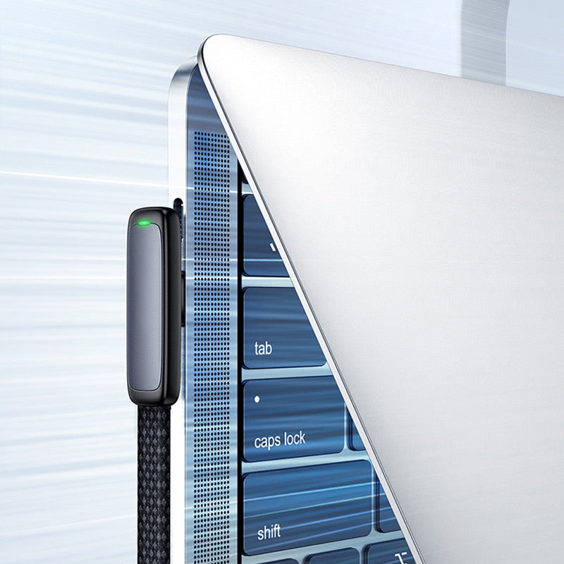 Gebogenes, geflochtenes Schnellladekabel für Handy