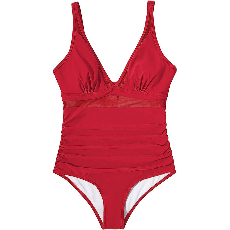 🌷Letzter Tag der Aktion 50% Rabatt 🏝️Mesh Tummy Control Badeanzug👙