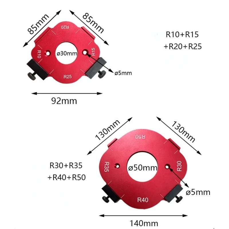 4 in 1 Bogenwinkel-Positionierungsschablone
