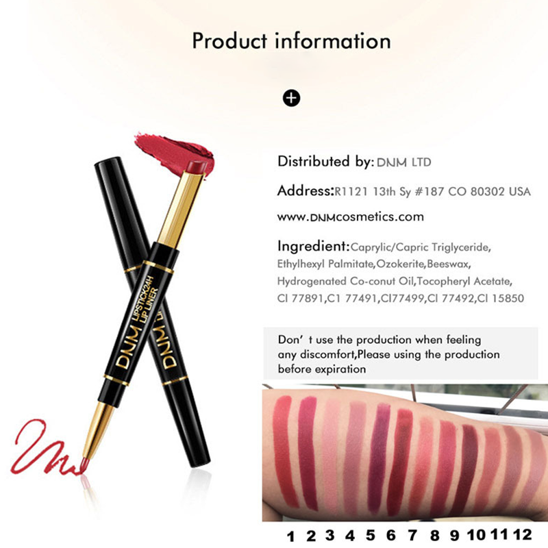 Lipliner und Lippenstiftstift 2 in 1