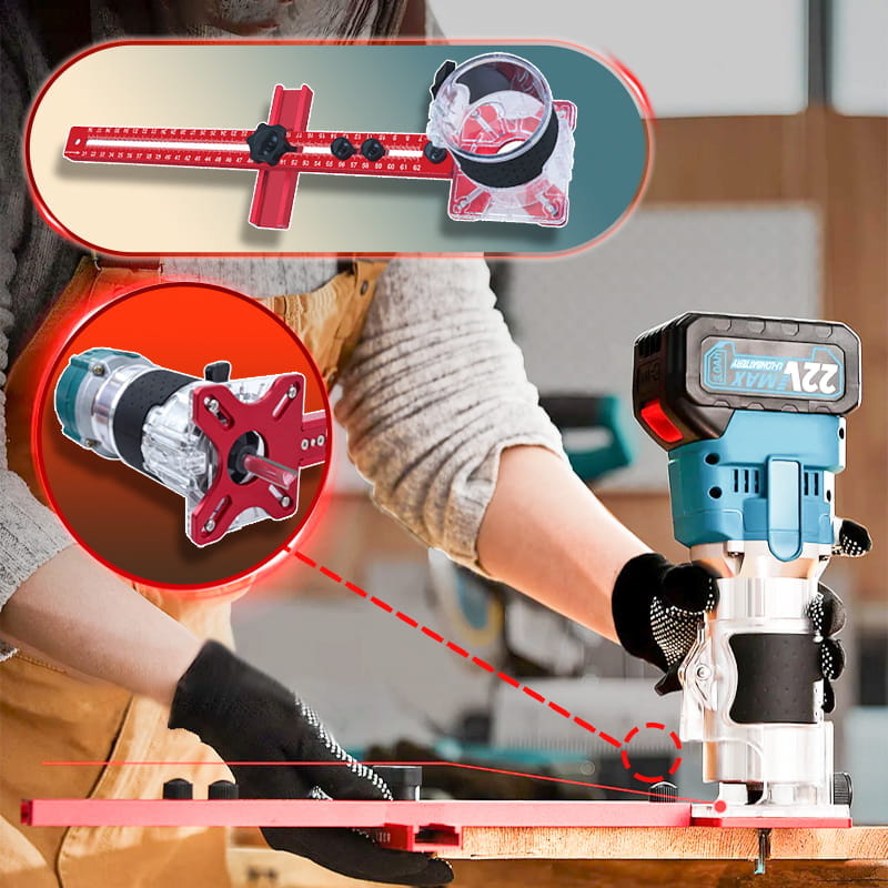 4-in-1-Fräsnuthalterung mit Sockel