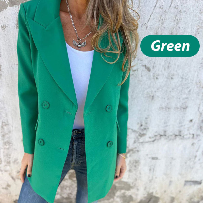 💕Modischer einfarbiger Langarm-Blazer