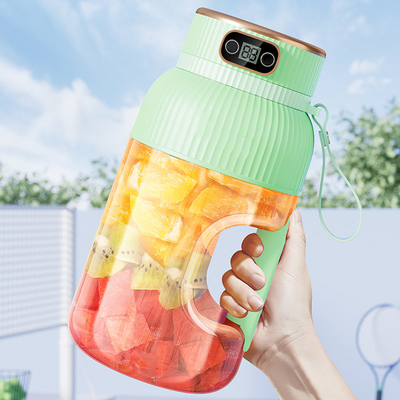 🌸Spätsommerschlussverkauf 🌸Zeitlich begrenzt 32 % RABATT💕Je mehr Sie kaufen, desto höher ist der Rabatt💕Multifunktionale tragbare Saftpresse mit Digitalanzeige