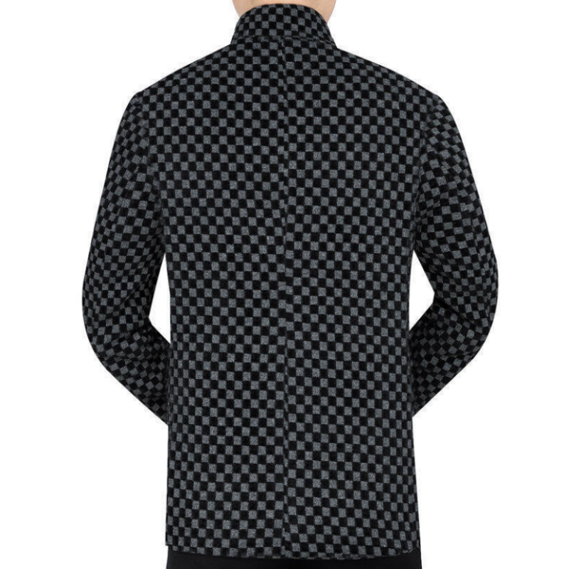 😎Herbstschlussverkauf Zeitlich begrenzt 45% RABATT💕Trendy karierte warme Herrenjacke mit Taschen