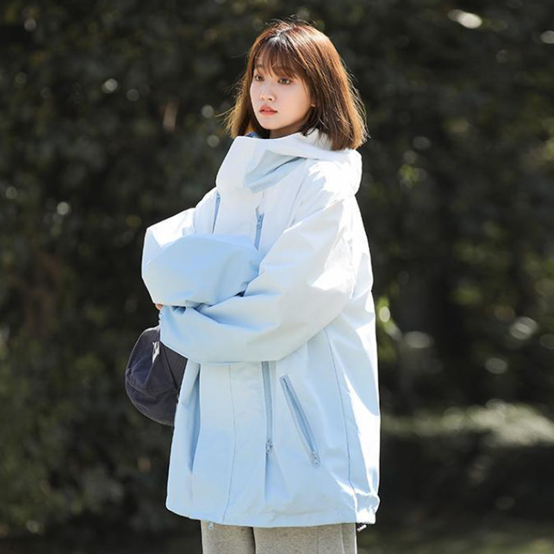 ✨New Arrival✨Gradient Color Unisex Hooded Windproof and Waterproof Jacket