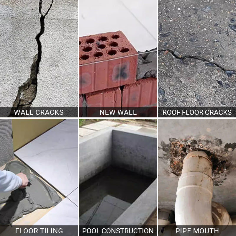 Schnell trocknender wasserdichter Reparaturzement