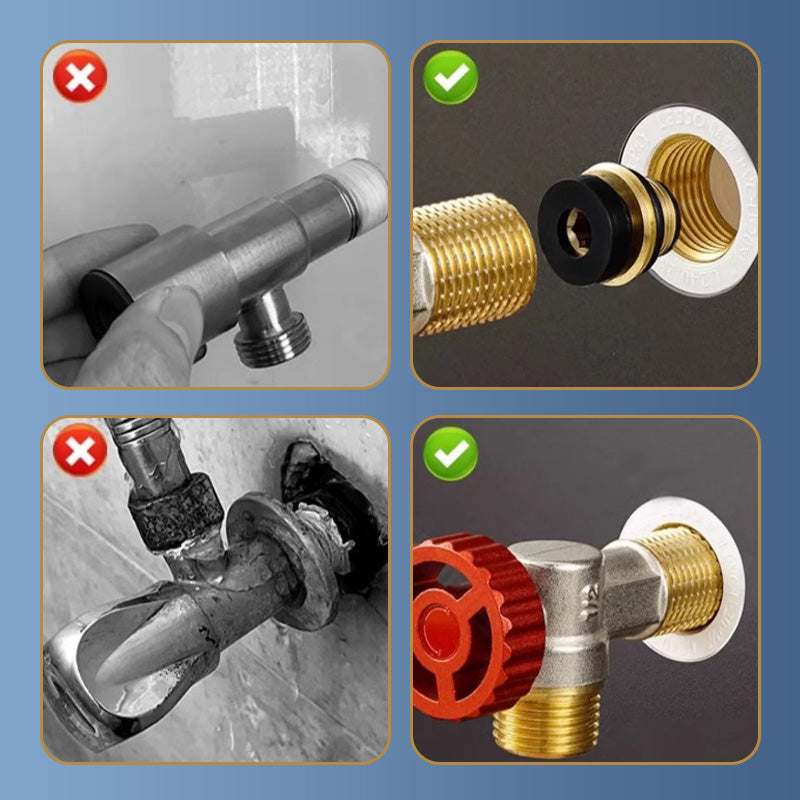Universal-Messing-Absperrventil mit Dichtung
