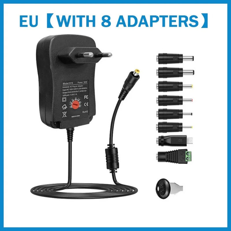 🌸Herbstschlussverkauf🌸30W Universal-Netzteil, achtteiliges Set