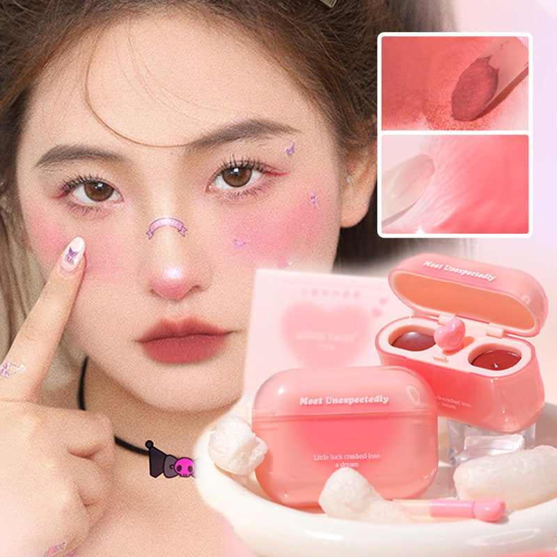 2-in-1-Lipgloss in Form eines Ohrhörers mit mattem und glänzendem Finish