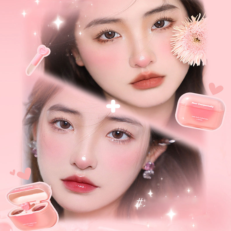 2-in-1-Lipgloss in Form eines Ohrhörers mit mattem und glänzendem Finish