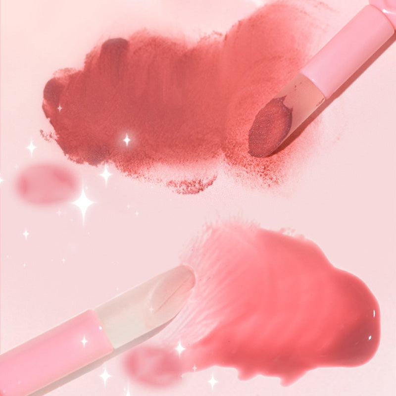2-in-1-Lipgloss in Form eines Ohrhörers mit mattem und glänzendem Finish
