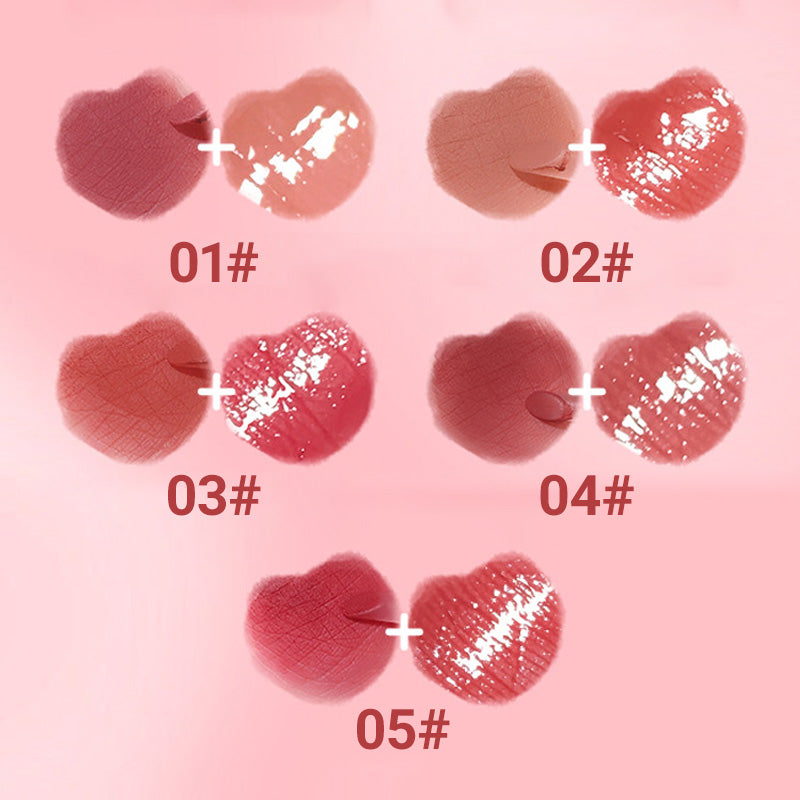 2-in-1-Lipgloss in Form eines Ohrhörers mit mattem und glänzendem Finish
