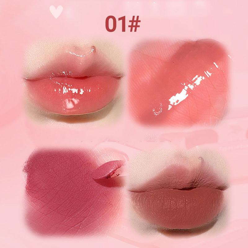 2-in-1-Lipgloss in Form eines Ohrhörers mit mattem und glänzendem Finish
