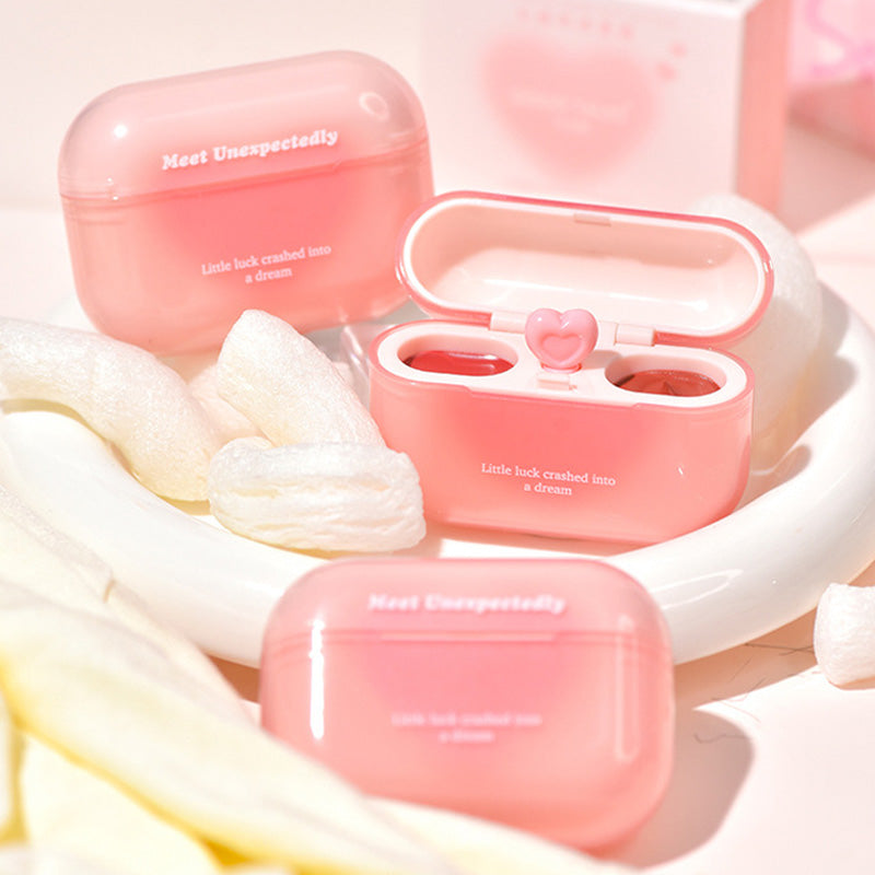 2-in-1-Lipgloss in Form eines Ohrhörers mit mattem und glänzendem Finish