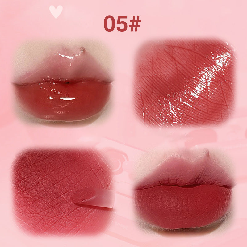 2-in-1-Lipgloss in Form eines Ohrhörers mit mattem und glänzendem Finish