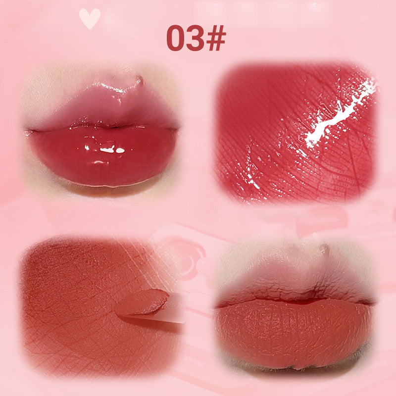 2-in-1-Lipgloss in Form eines Ohrhörers mit mattem und glänzendem Finish