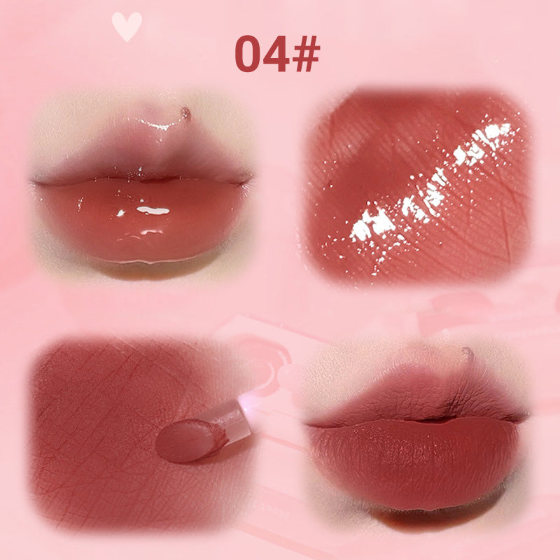 2-in-1-Lipgloss in Form eines Ohrhörers mit mattem und glänzendem Finish