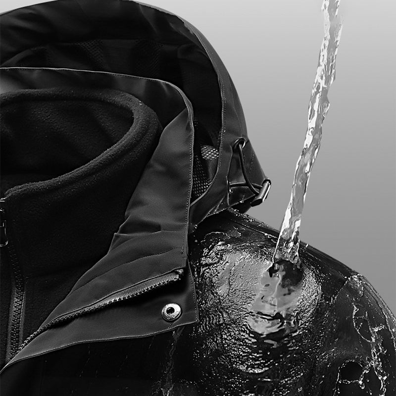 Regenjacke mit Kapuze für Herren – wasserdicht und winddicht