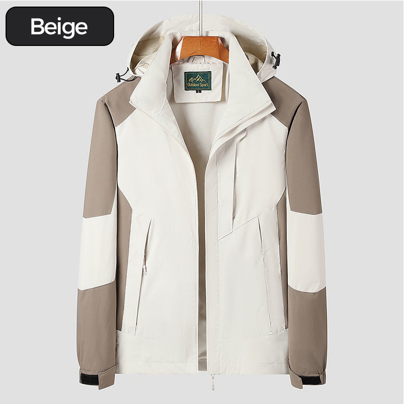 Regenjacke mit Kapuze für Herren – wasserdicht und winddicht