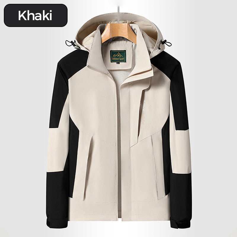 Regenjacke mit Kapuze für Herren – wasserdicht und winddicht