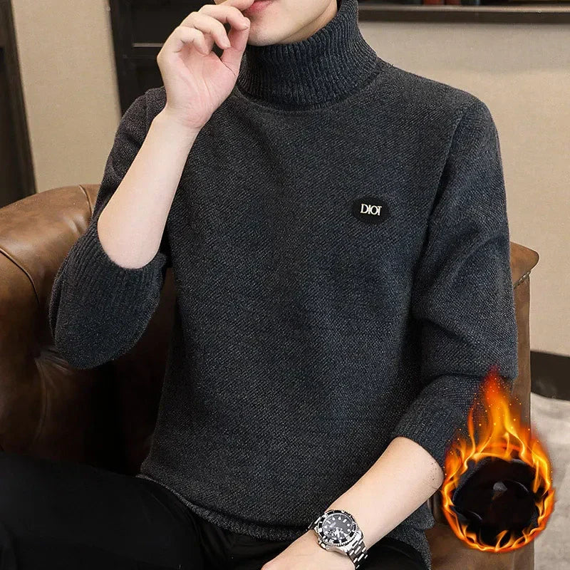 Warmer Rollkragenpullover für Herren