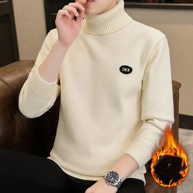 Warmer Rollkragenpullover für Herren