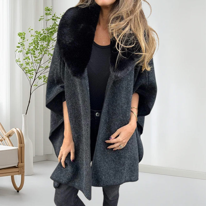 🔥Weihnachts-Specials 50% Rabatt!🌟Puffermantel mit Kunstpelzkragen für Damen