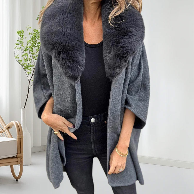 🔥Weihnachts-Specials 50% Rabatt!🌟Puffermantel mit Kunstpelzkragen für Damen
